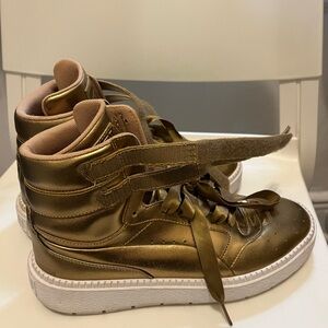 Puma Metallic Bronze High Top Sneakers